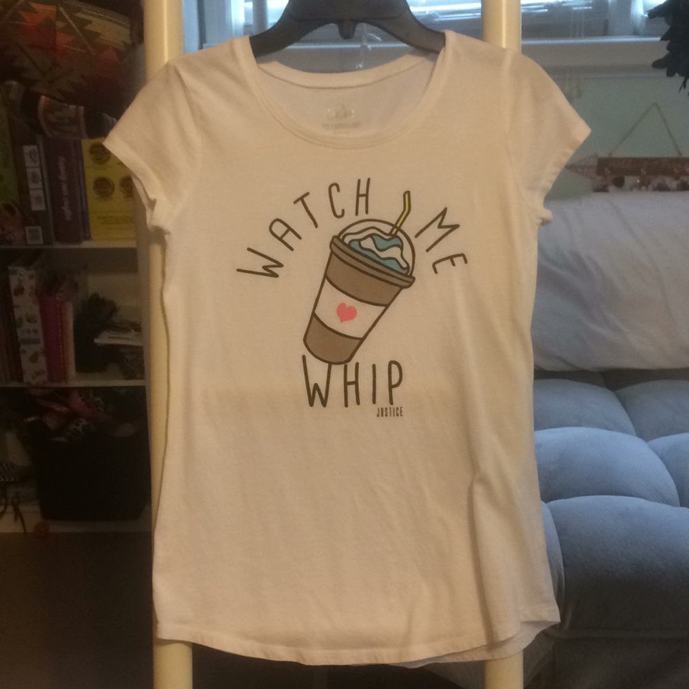 Size 12 Justice Watch Me Whip Tee